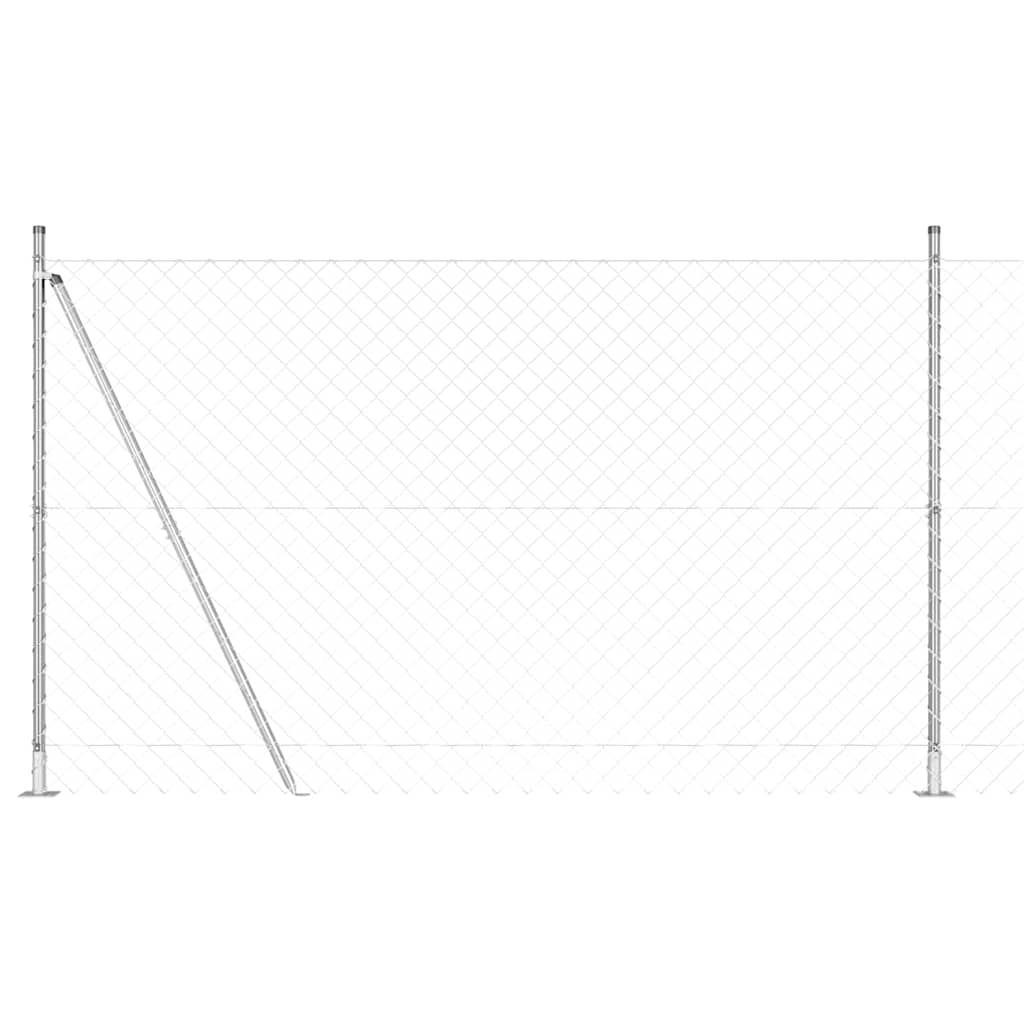 Fence Post Silver 10 x 1.6 m (60 x 60 mm mesh) Steel