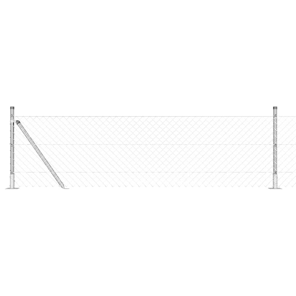 Fence Post Silver 25 x 0.6 m (40 x 40 mm mesh) Steel