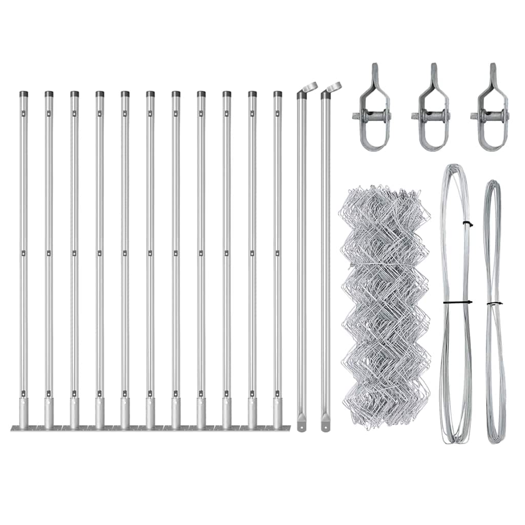Fence Post Silver 25 x 0.6 m (40 x 40 mm mesh) Steel