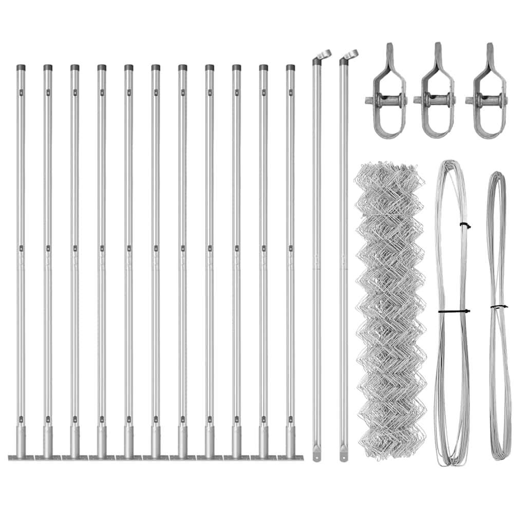 Fence Post Silver 25 x 1.2 m (60 x 60 mm mesh) Steel