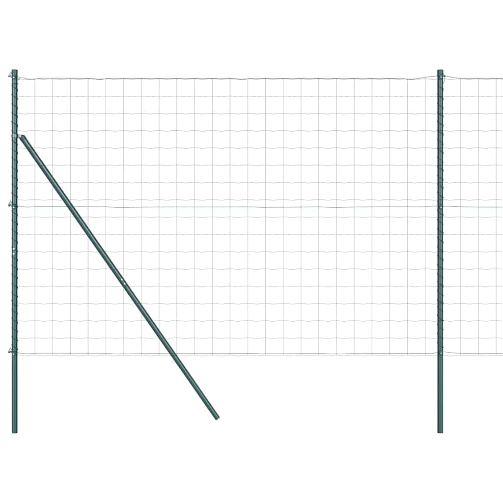 Fence with Post Green 1.6 x 10 m Steel and PVC