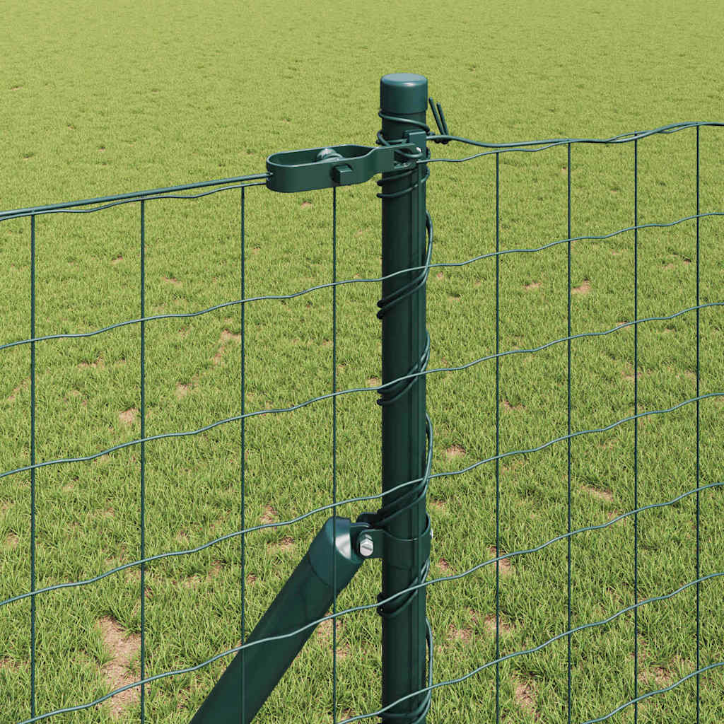 Fence with Post Green 1.2 x 10 m Steel