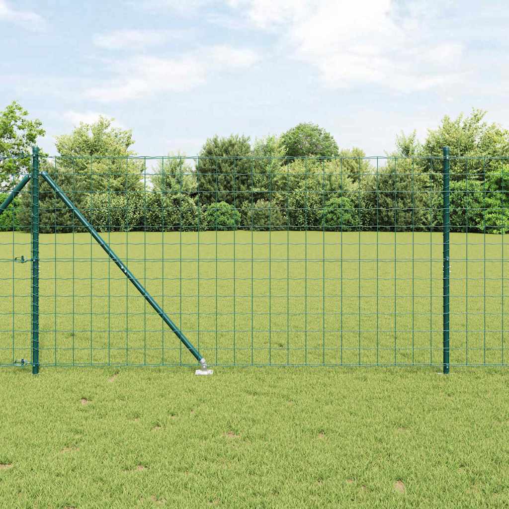 Fence with Post Green 1.2 x 10 m Steel