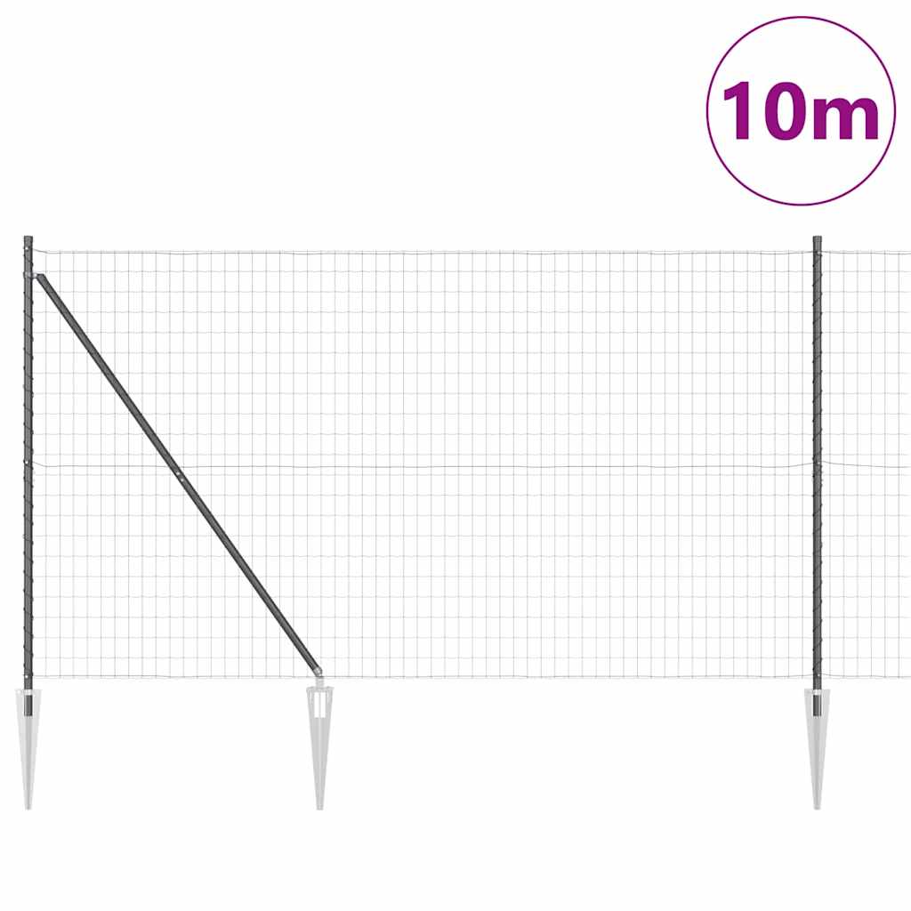 Welded Wire Fence with Spikes 10 x 1.6 m (W x H)