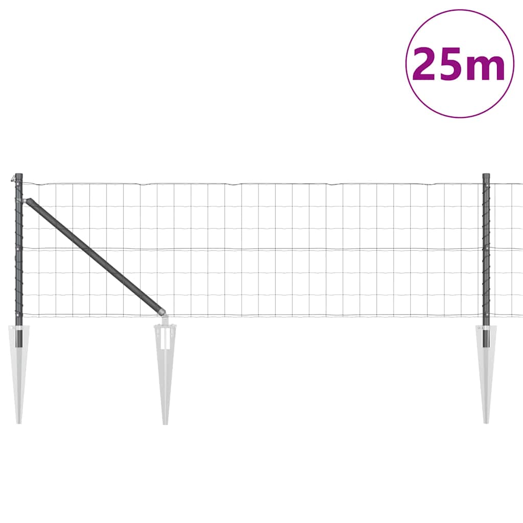 Welded Wire Fence with Spikes 25 x 0.6 m (W x H)
