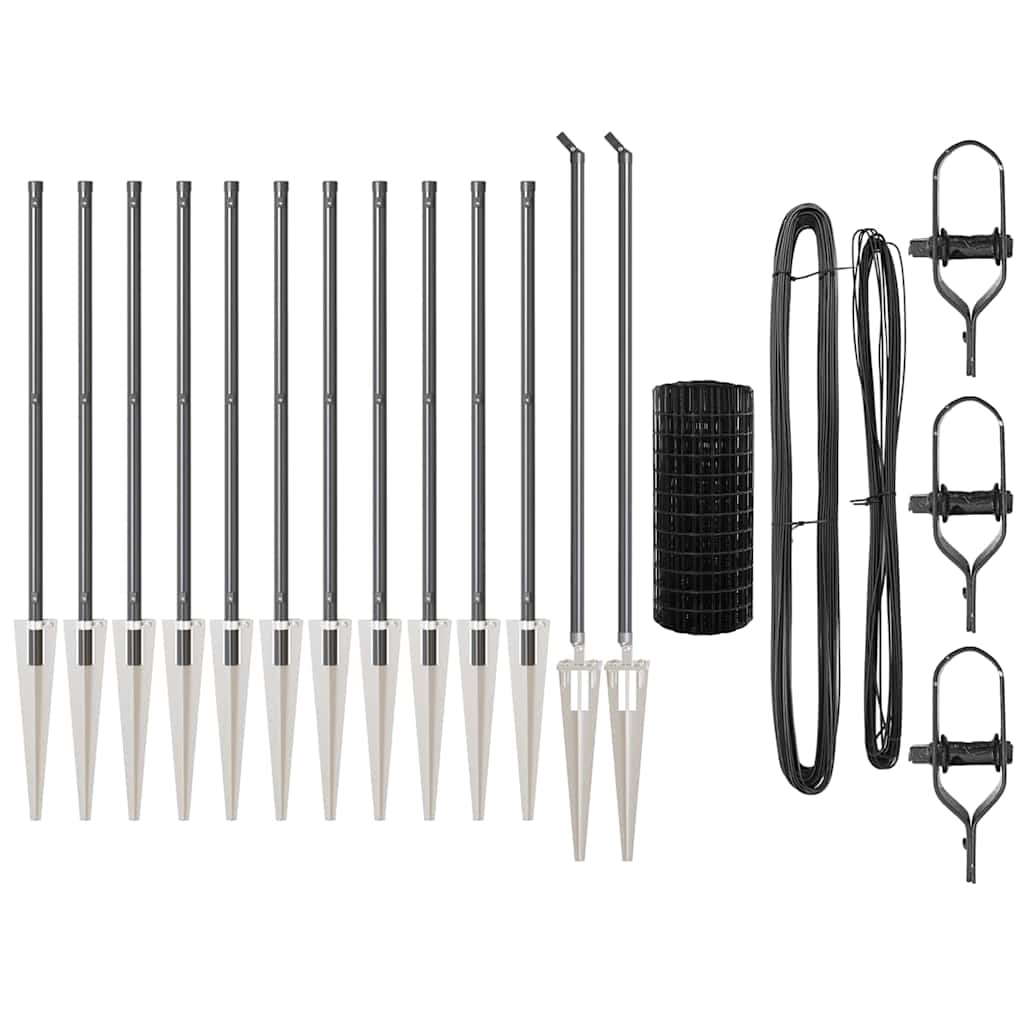 Welded Wire Fence with Spikes 25 x 0.8 m (W x H)
