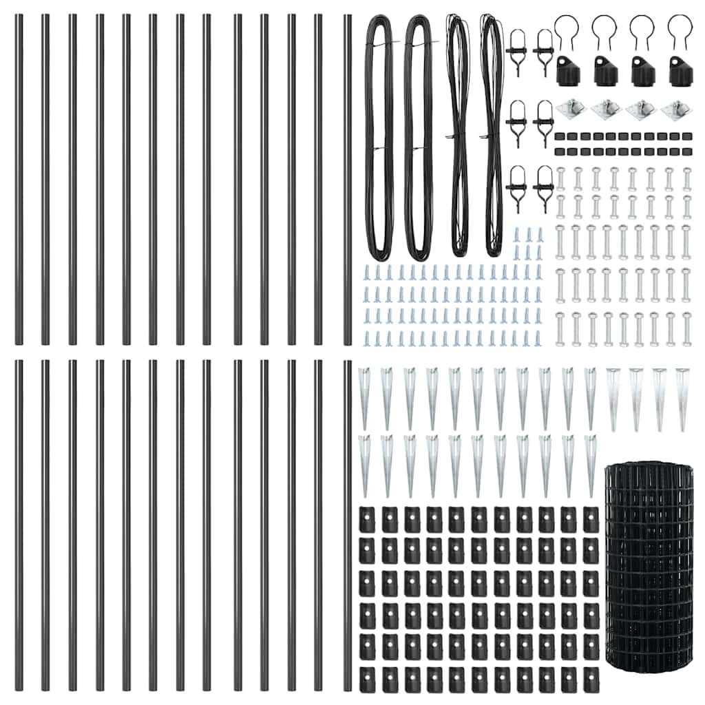 Welded Wire Fence with Spikes 50 x 0.6 m (W x H)
