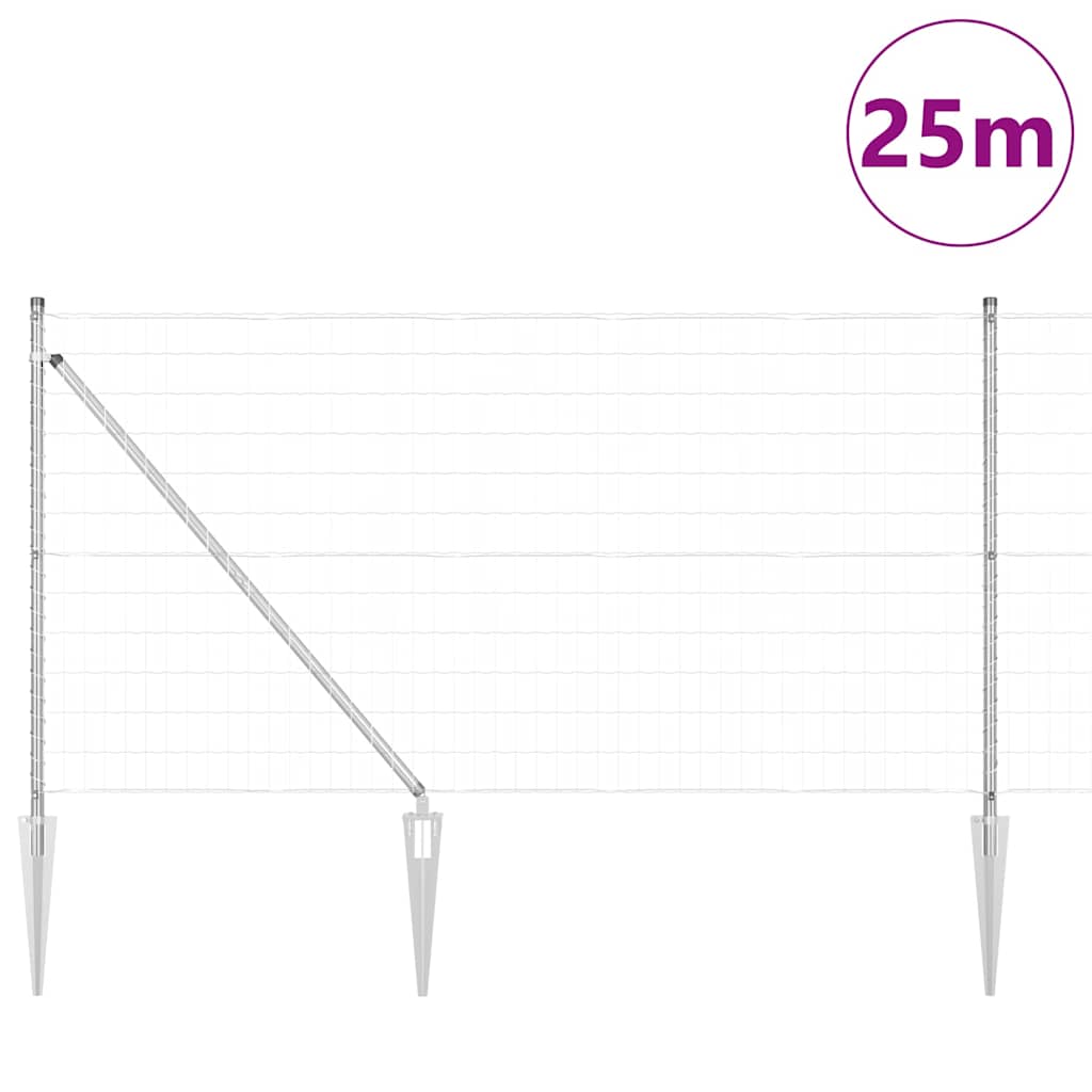 Welded Wire Fence with Spikes 25 x 1 m (W x H)