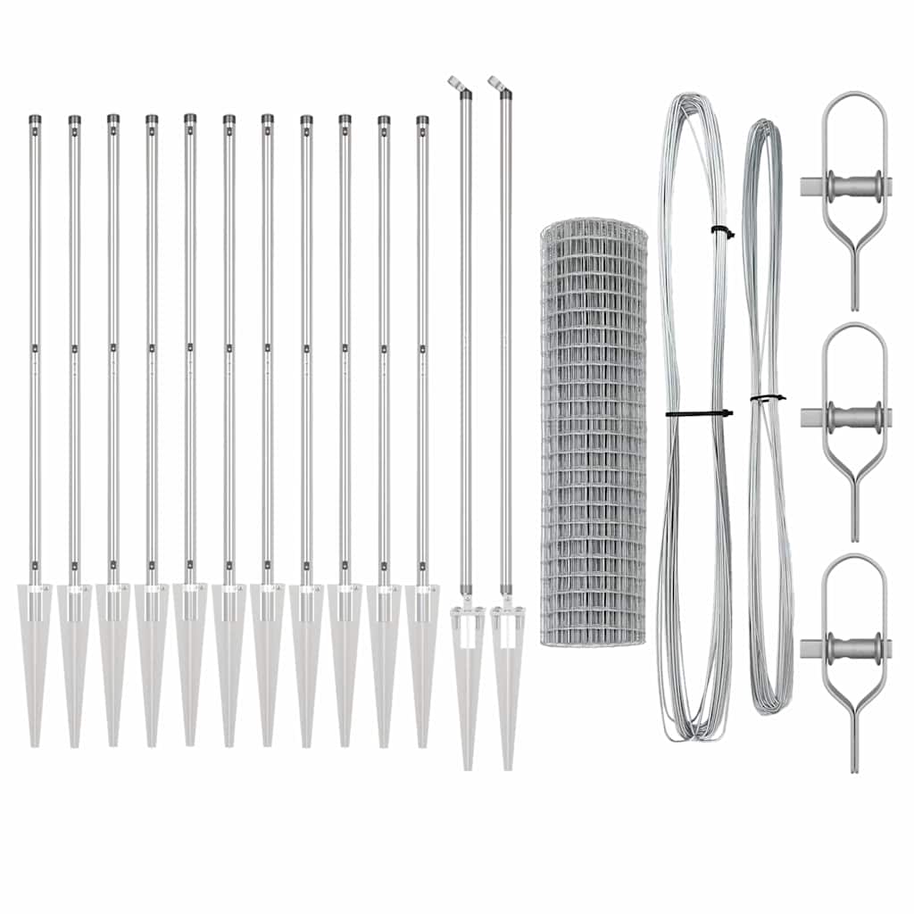 Welded Wire Fence with Spikes 25 x 1.2 m (W x H)