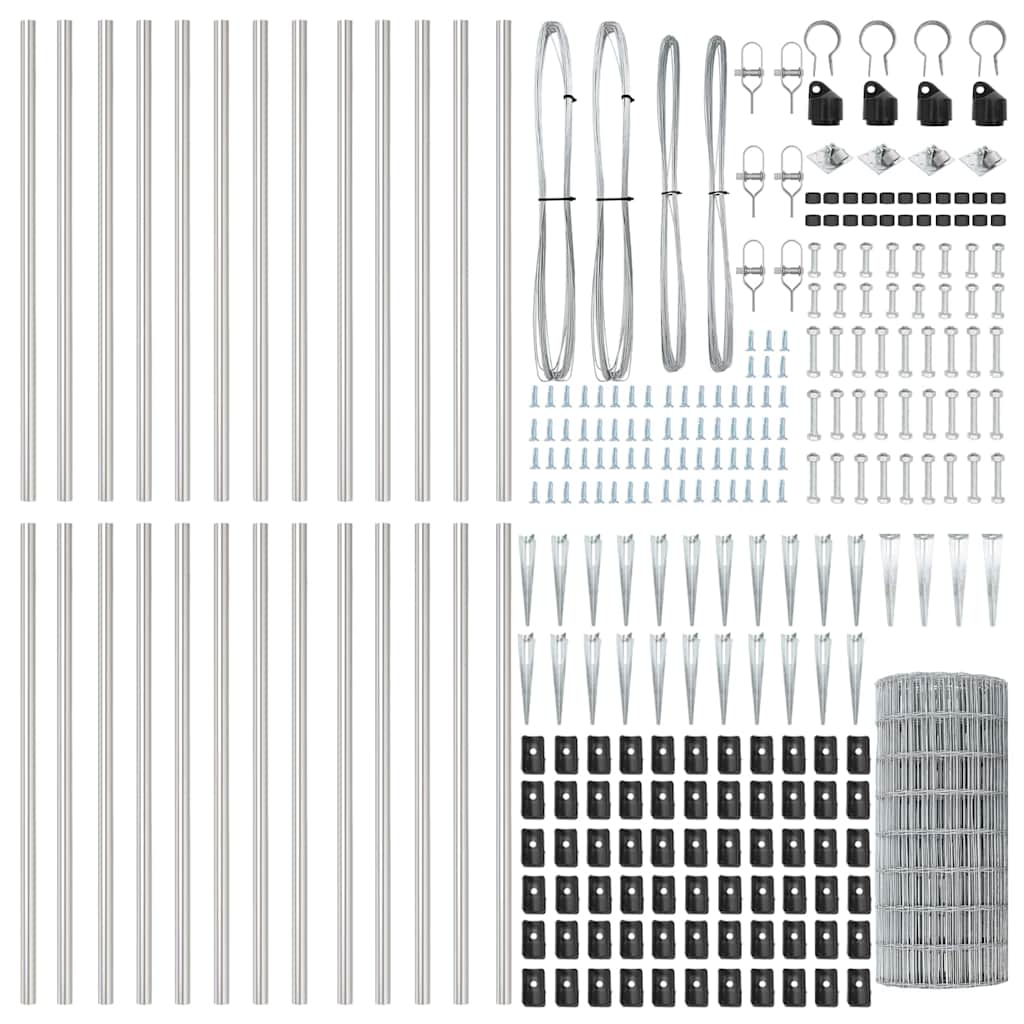 Welded Wire Fence with Spikes 50 x 0.4 m (W x H)