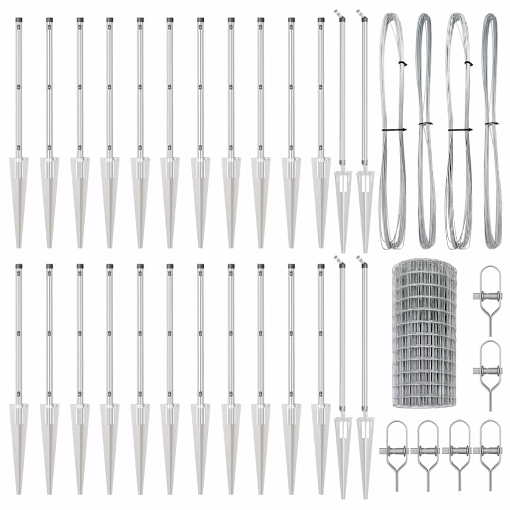 Welded Wire Fence with Spikes 50 x 0.6 m (W x H)