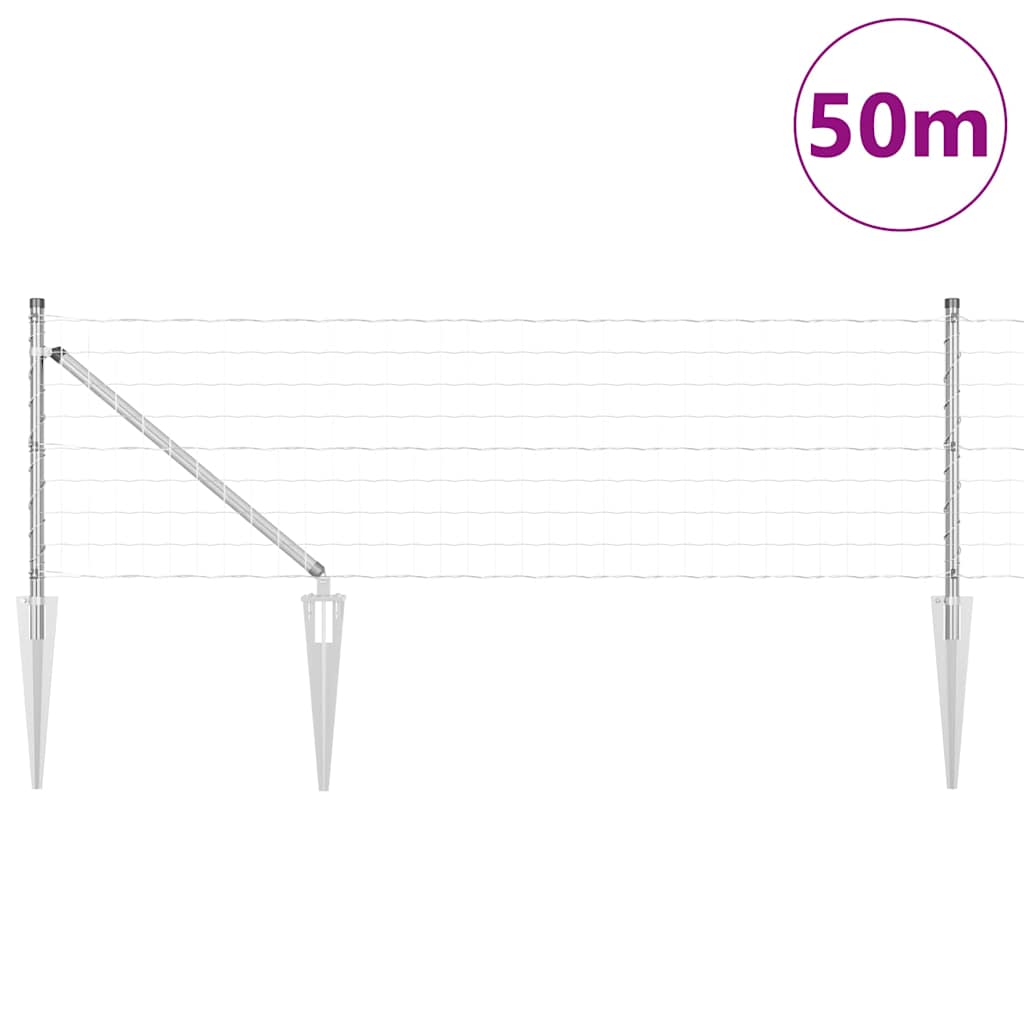Welded Wire Fence with Spikes 50 x 0.6 m (W x H)