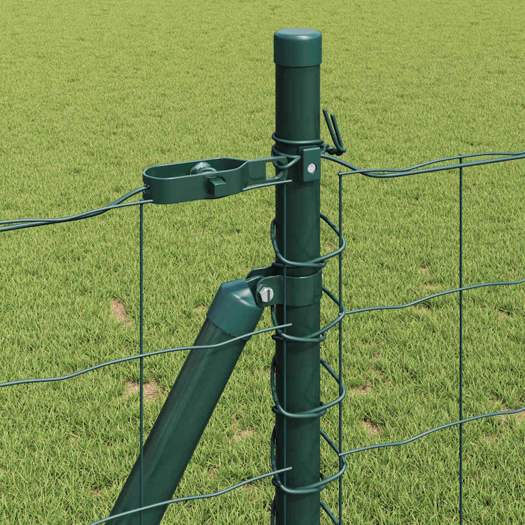 Fence with Post Green 1 x 25 m Steel