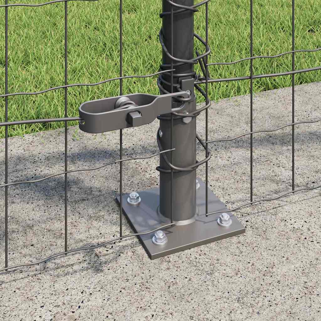Welded Wire Fence with Concrete Base 10 x 0.8 m (W x H)