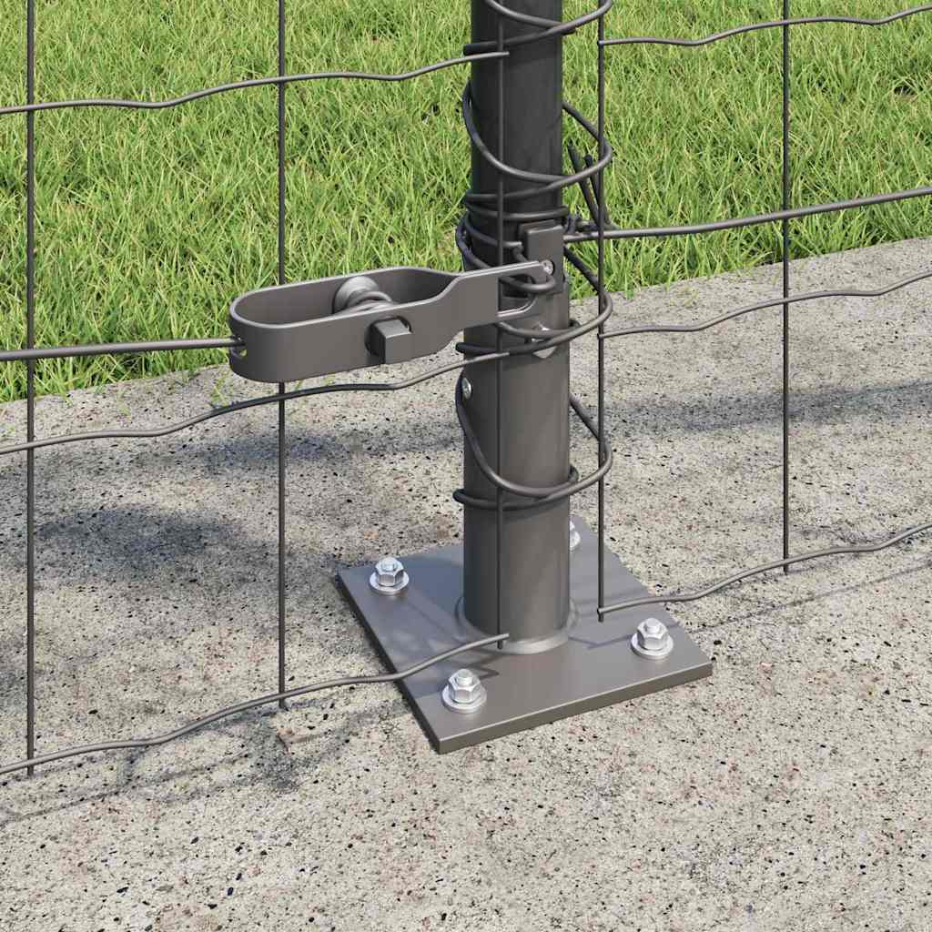 Welded Wire Fence with Concrete Base 10 x 0.8 m (W x H)