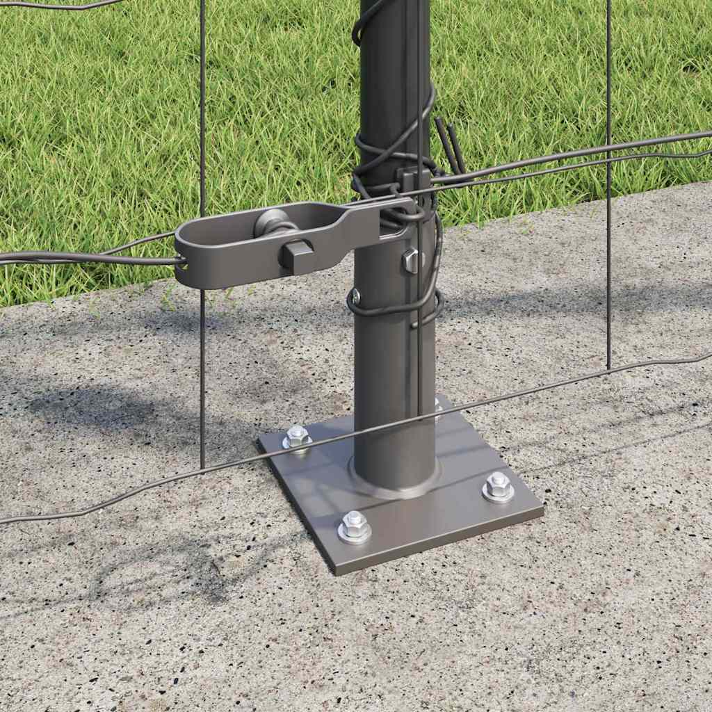 Welded Wire Fence with Concrete Base 25 x 1.2 m (W x H)