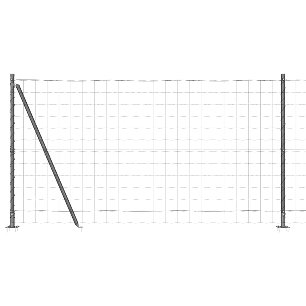 Welded Wire Fence with Concrete Base 25 x 1.2 m (W x H)