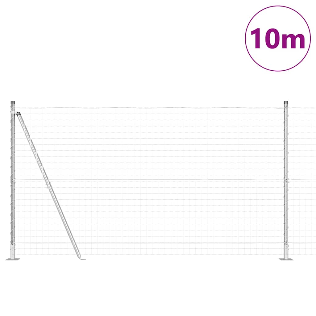 Welded Wire Fence with Concrete Base 10 x 1.2 m (W x H)