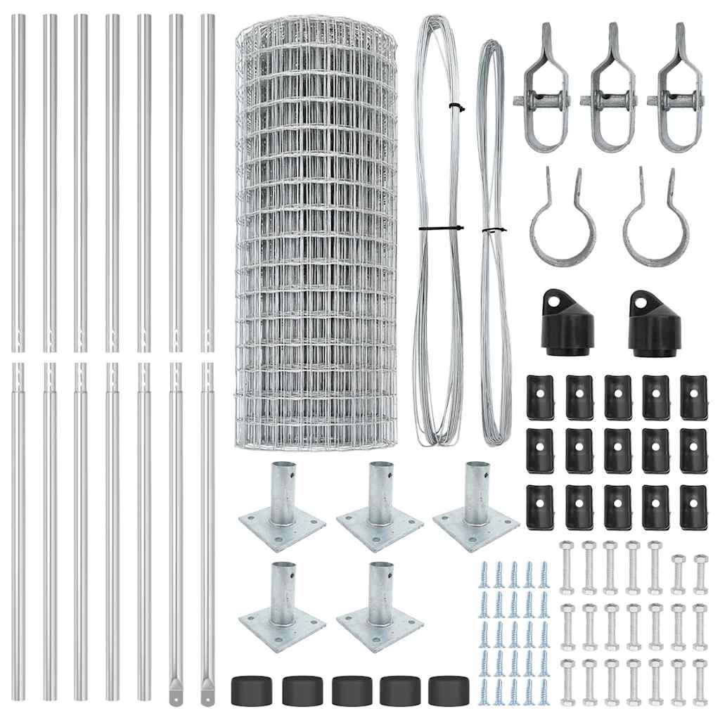 Welded Wire Fence with Concrete Base 10 x 1.4 m (W x H)