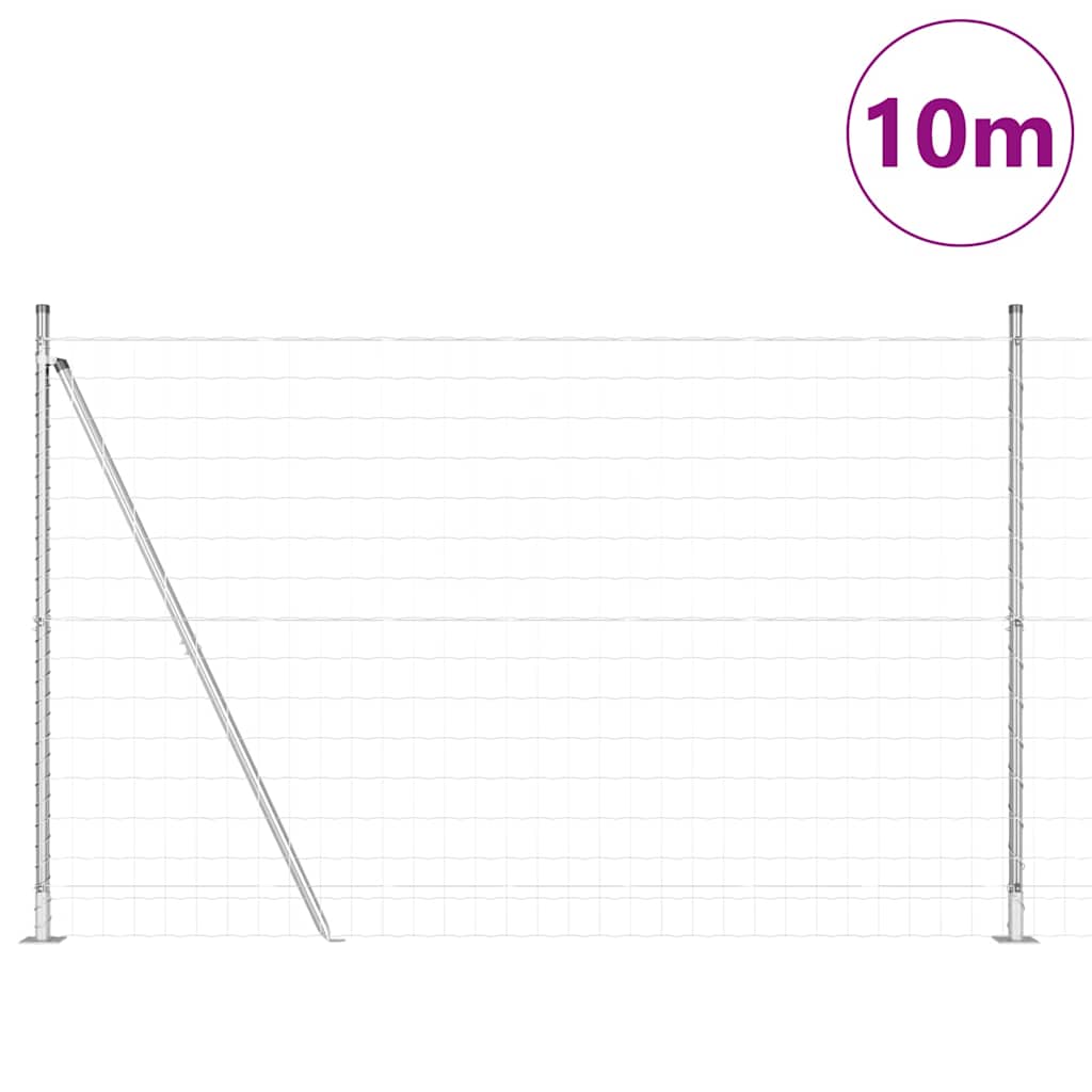 Welded Wire Fence with Concrete Base 10 x 1.4 m (W x H)
