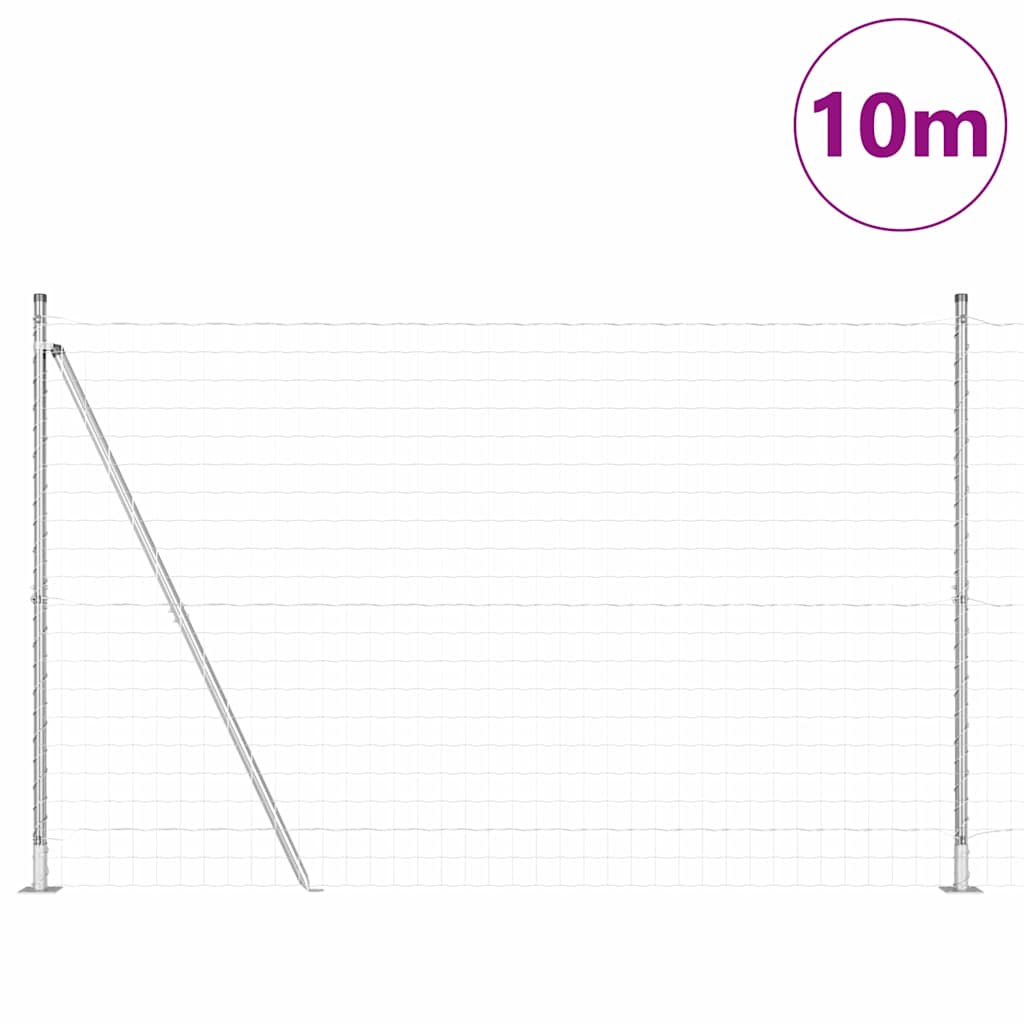 Welded Wire Fence with Concrete Base 10 x 1.4 m (W x H)