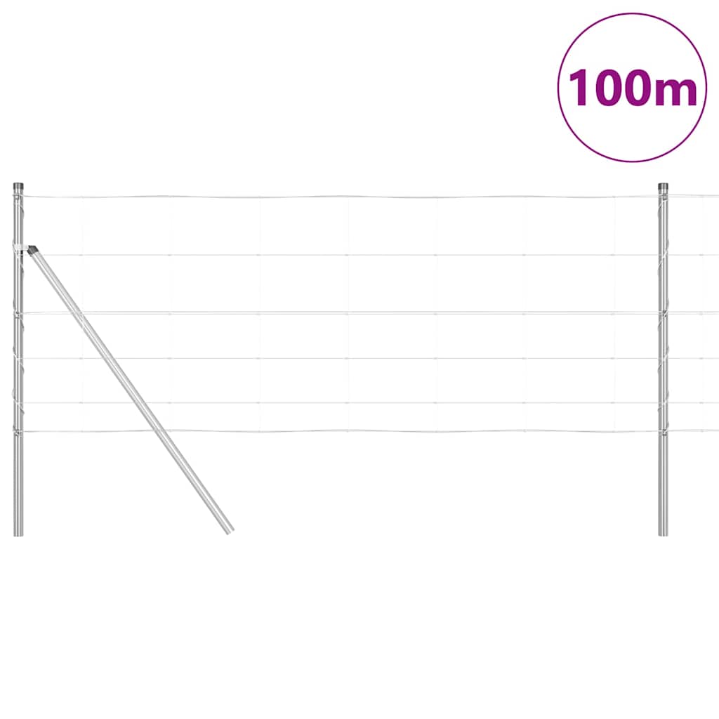 Fence Post Galvanized 100 x 0.8 m Steel