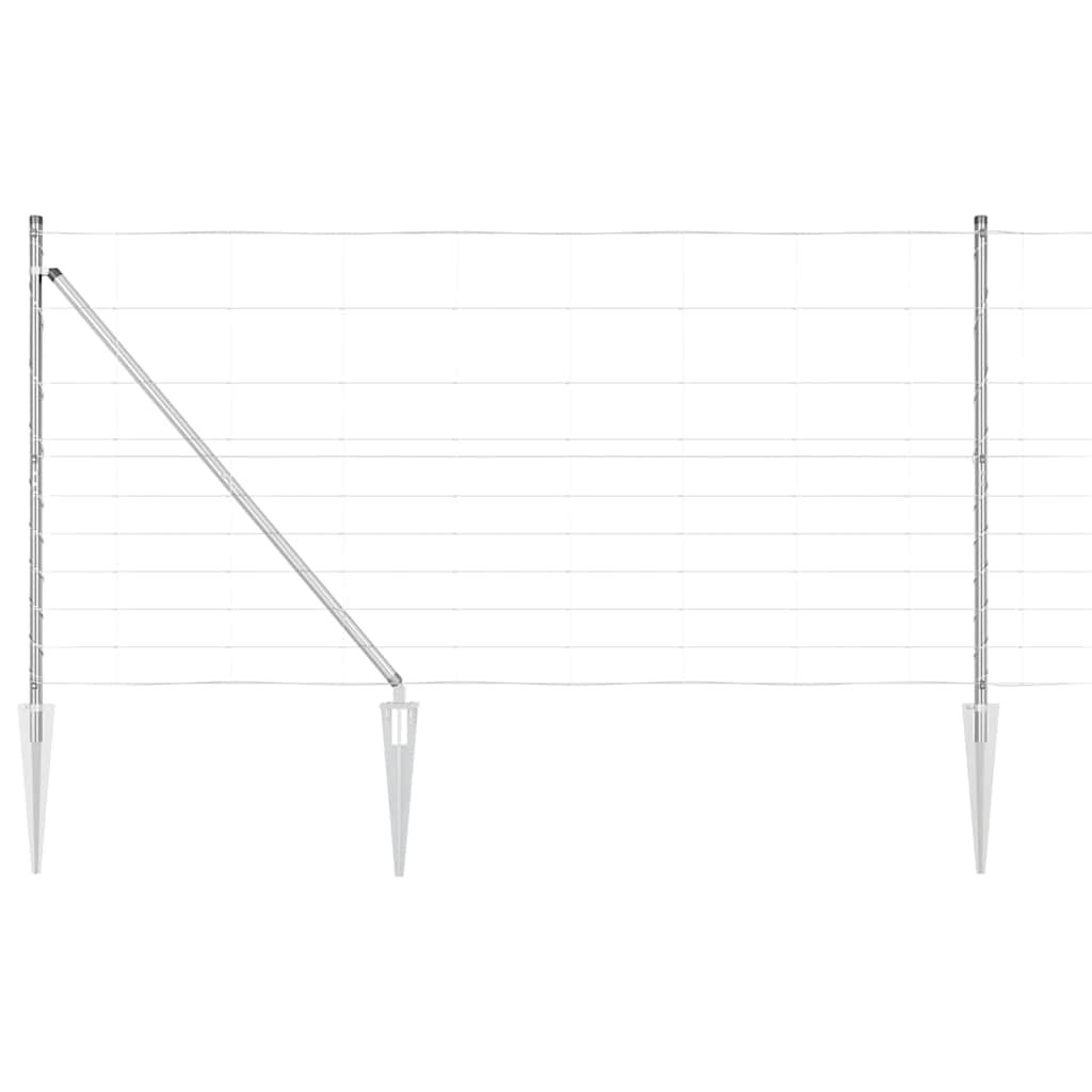 Welded Wire Fence with Spikes 25 x 1.2 m (W x H)
