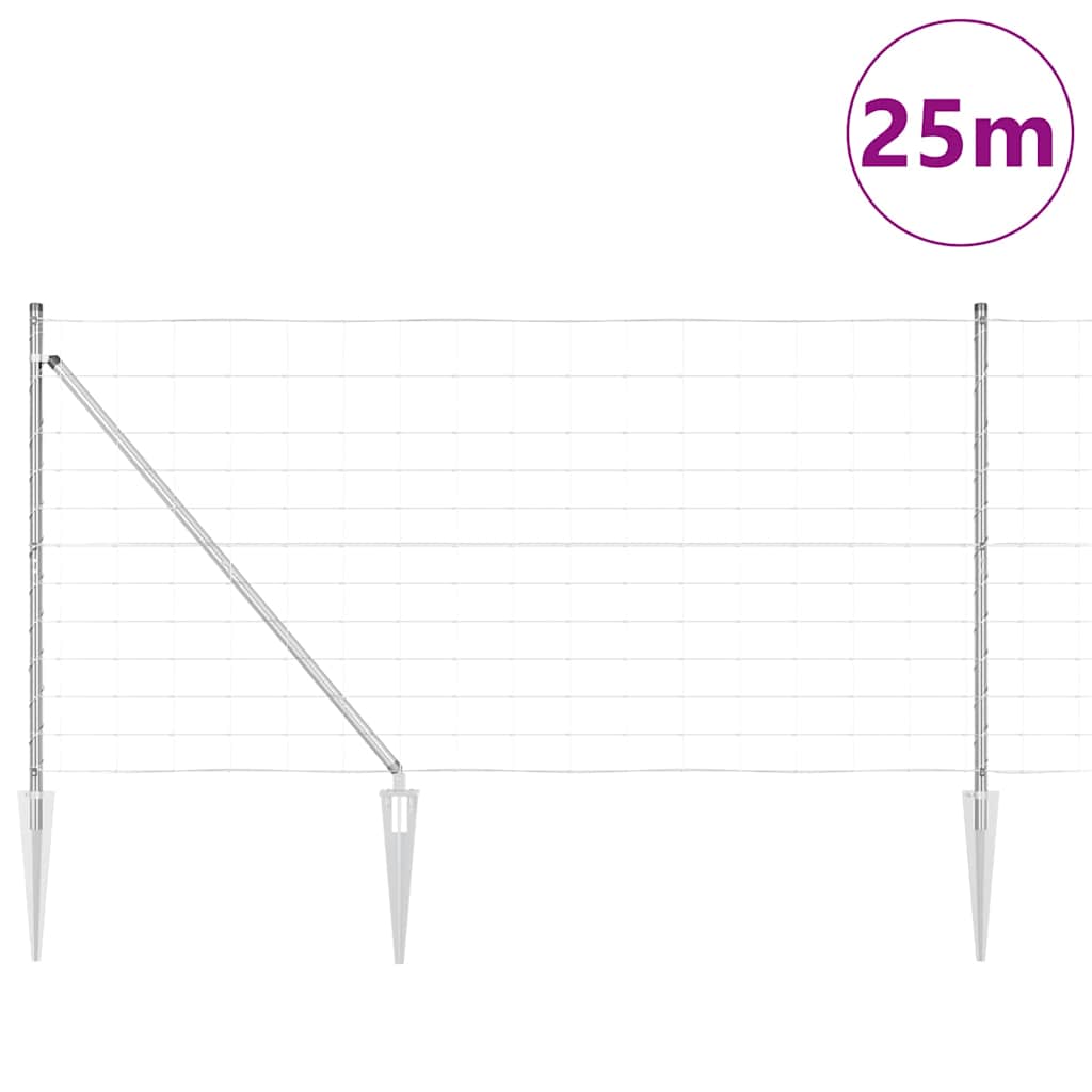Welded Wire Fence with Spikes 25 x 1.2 m (W x H)