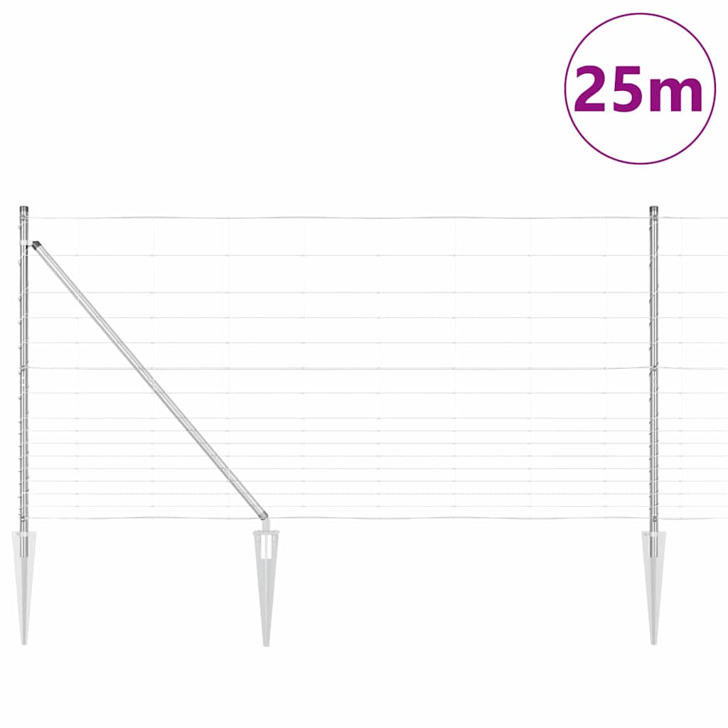 Welded Wire Fence with Spikes 25 x 1.2 m (W x H)