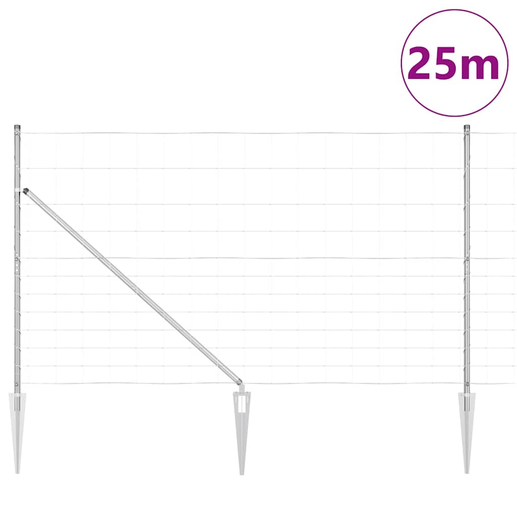 Welded Wire Fence with Spikes 25 x 1.4 m (W x H)