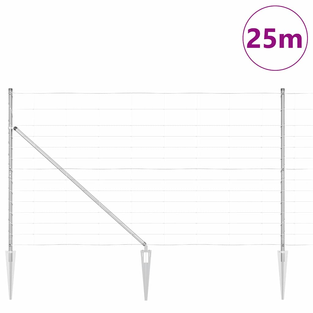 Welded Wire Fence with Spikes 25 x 1.4 m (W x H)