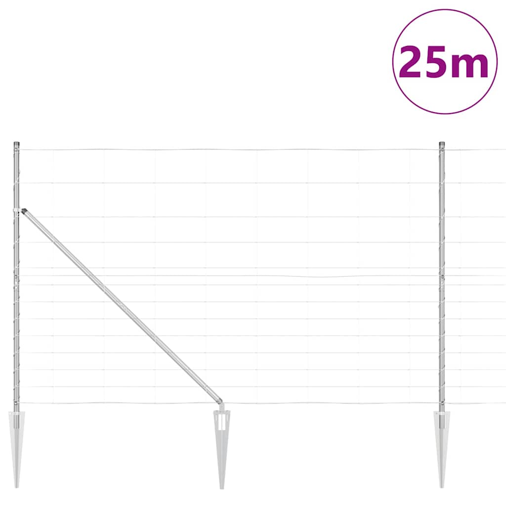 Welded Wire Fence with Spikes 25 x 1.5 m (W x H)