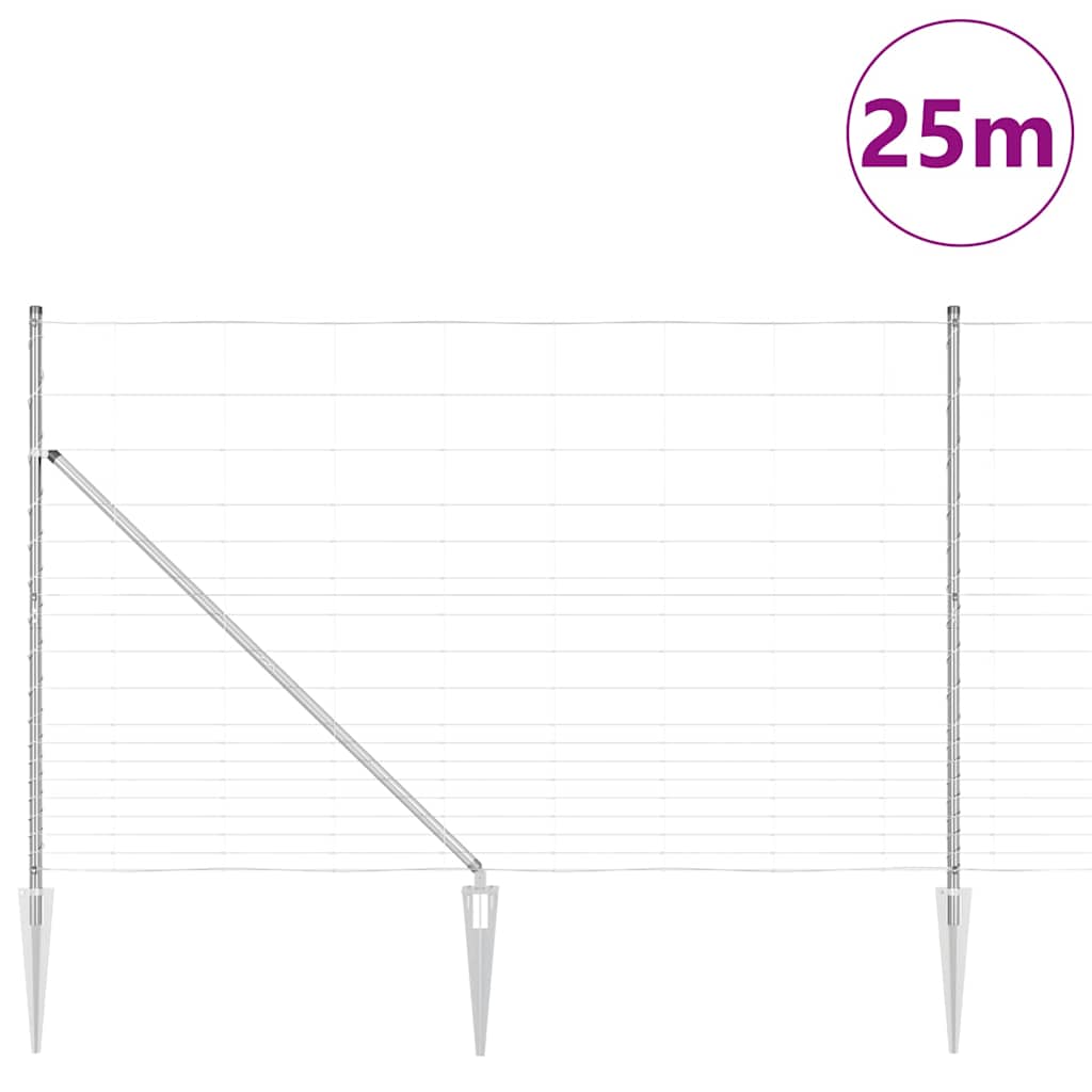 Welded Wire Fence with Spikes 25 x 1.5 m (W x H)