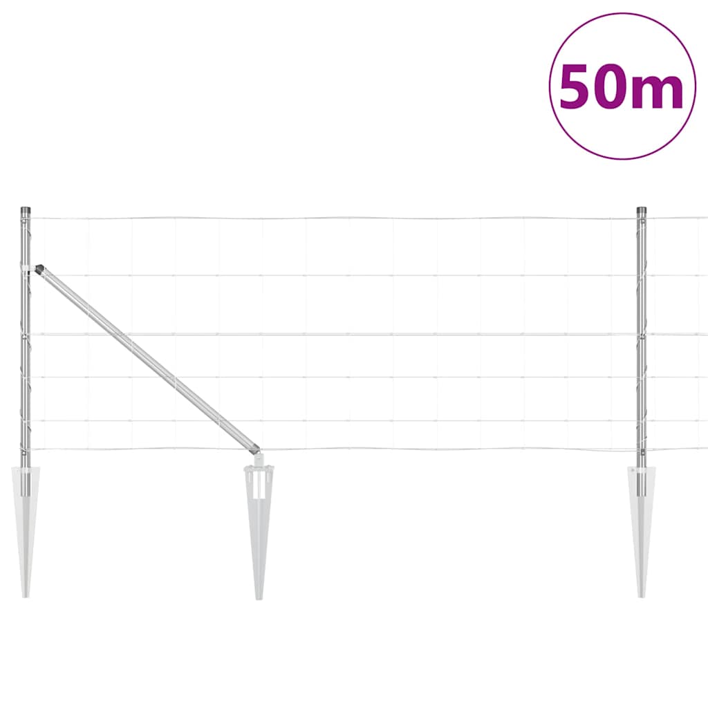 Welded Wire Fence with Spikes 50 x 0.8 m (W x H)