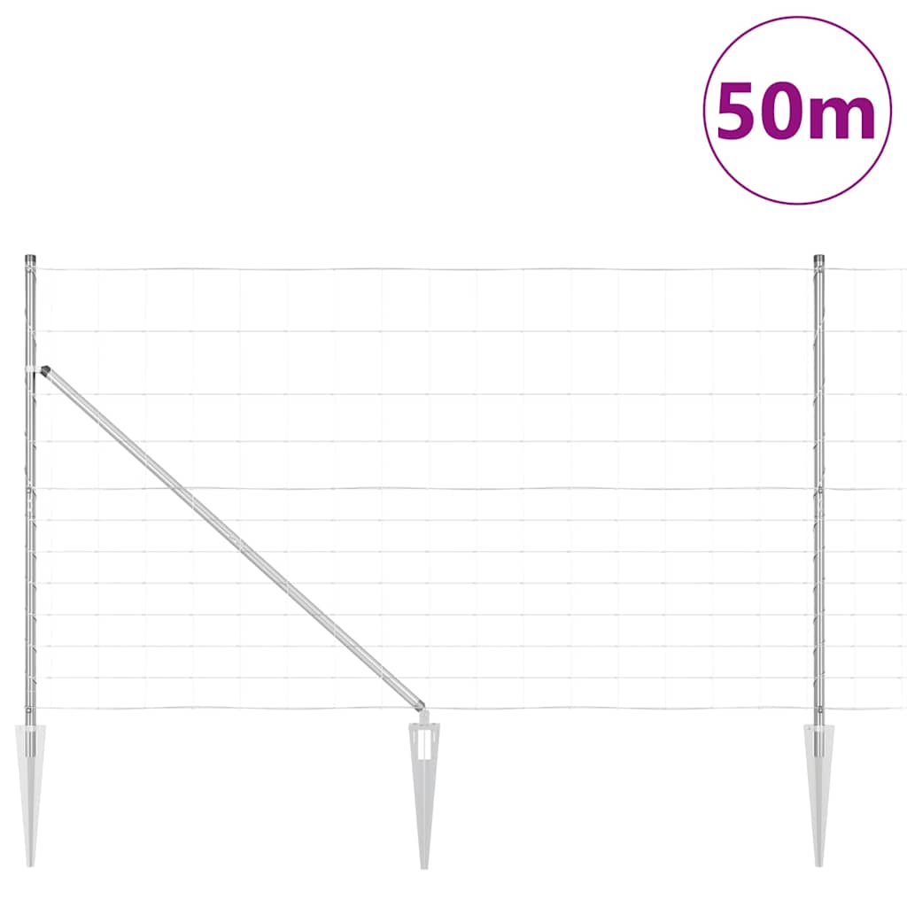 Welded Wire Fence with Spikes 50 x 1.4 m (W x H)