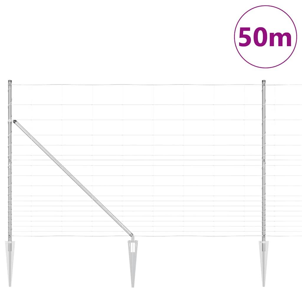 Welded Wire Fence with Spikes 50 x 1.5 m (W x H)