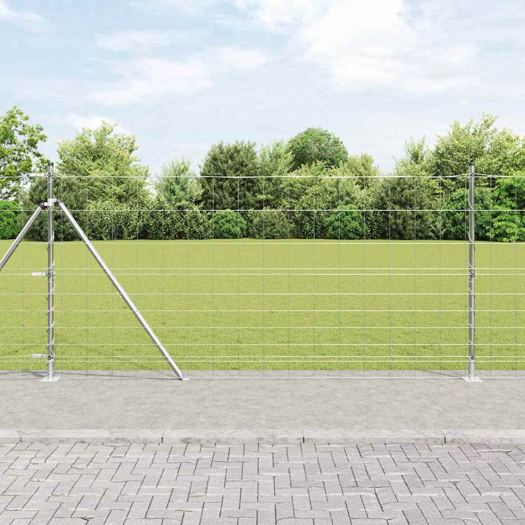 Welded Wire Fence with Concrete Base 25 x 1.2 m (W x H)