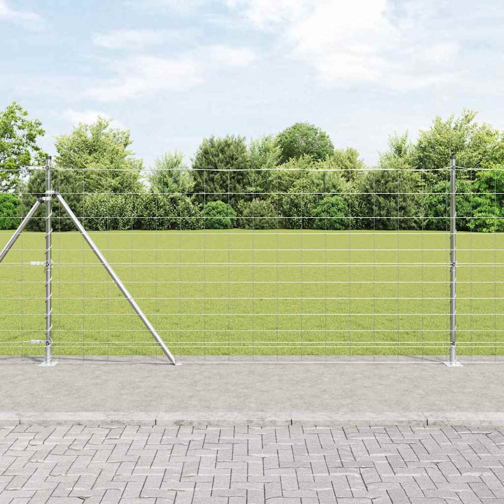 Welded Wire Fence with Concrete Base 25 x 1.2 m (W x H)