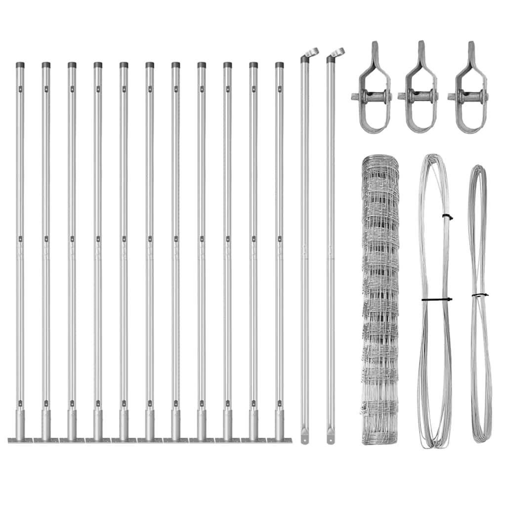 Welded Wire Fence with Concrete Base 25 x 1.2 m (W x H)