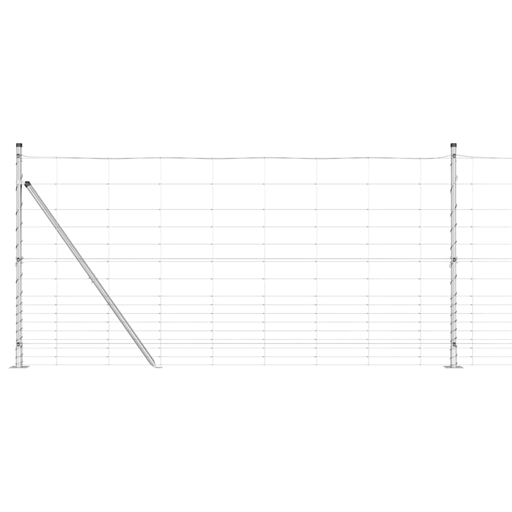 Welded Wire Fence with Concrete Base 25 x 1.2 m (W x H)