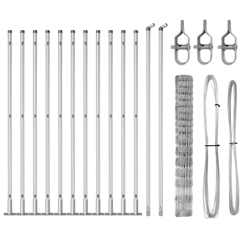 Welded Wire Fence with Concrete Base 25 x 1.2 m (W x H)