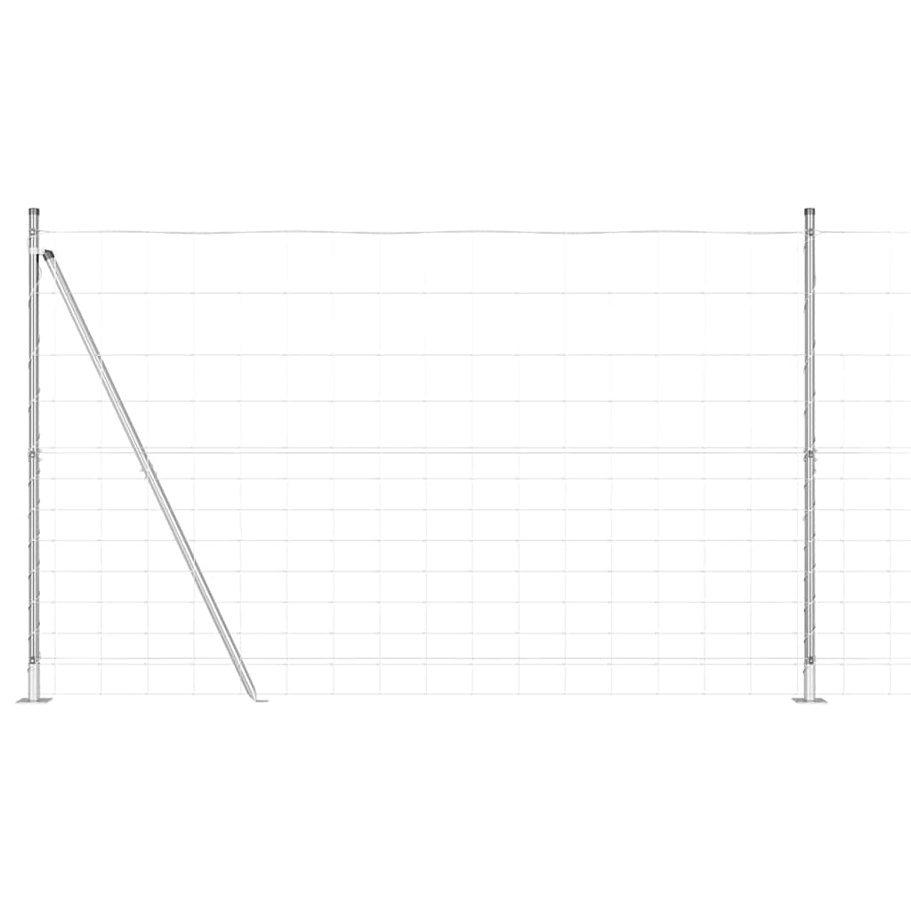 Welded Wire Fence with Concrete Base 25 x 1.5 m (W x H)