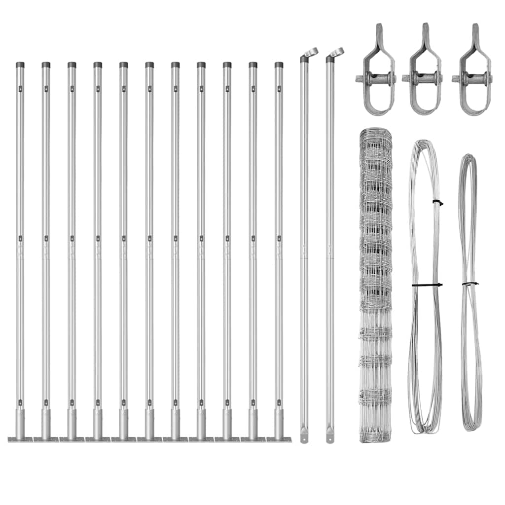 Welded Wire Fence with Concrete Base 25 x 1.5 m (W x H)