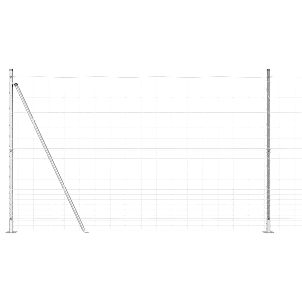 Welded Wire Fence with Concrete Base 25 x 1.5 m (W x H)