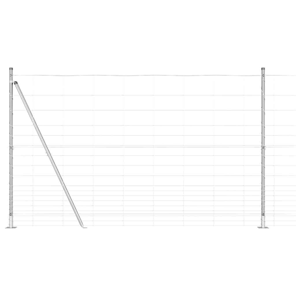 Welded Wire Fence with Concrete Base 25 x 1.5 m (W x H)