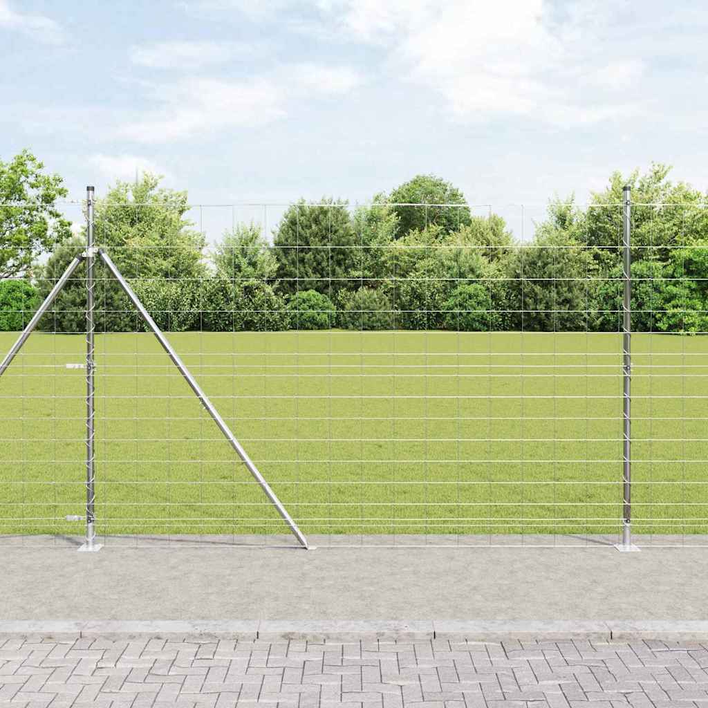 Welded Wire Fence with Concrete Base 25 x 1.6 m (W x H)