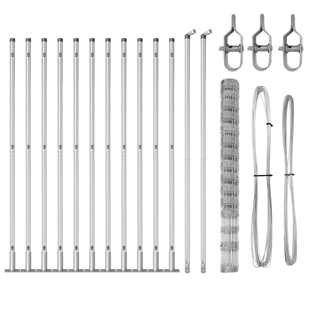 Welded Wire Fence with Concrete Base 25 x 1.6 m (W x H)