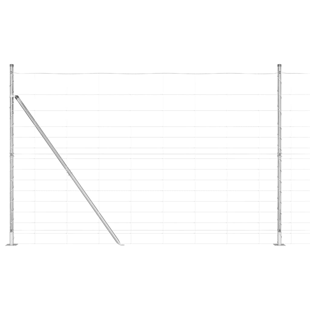 Welded Wire Fence with Concrete Base 25 x 1.6 m (W x H)