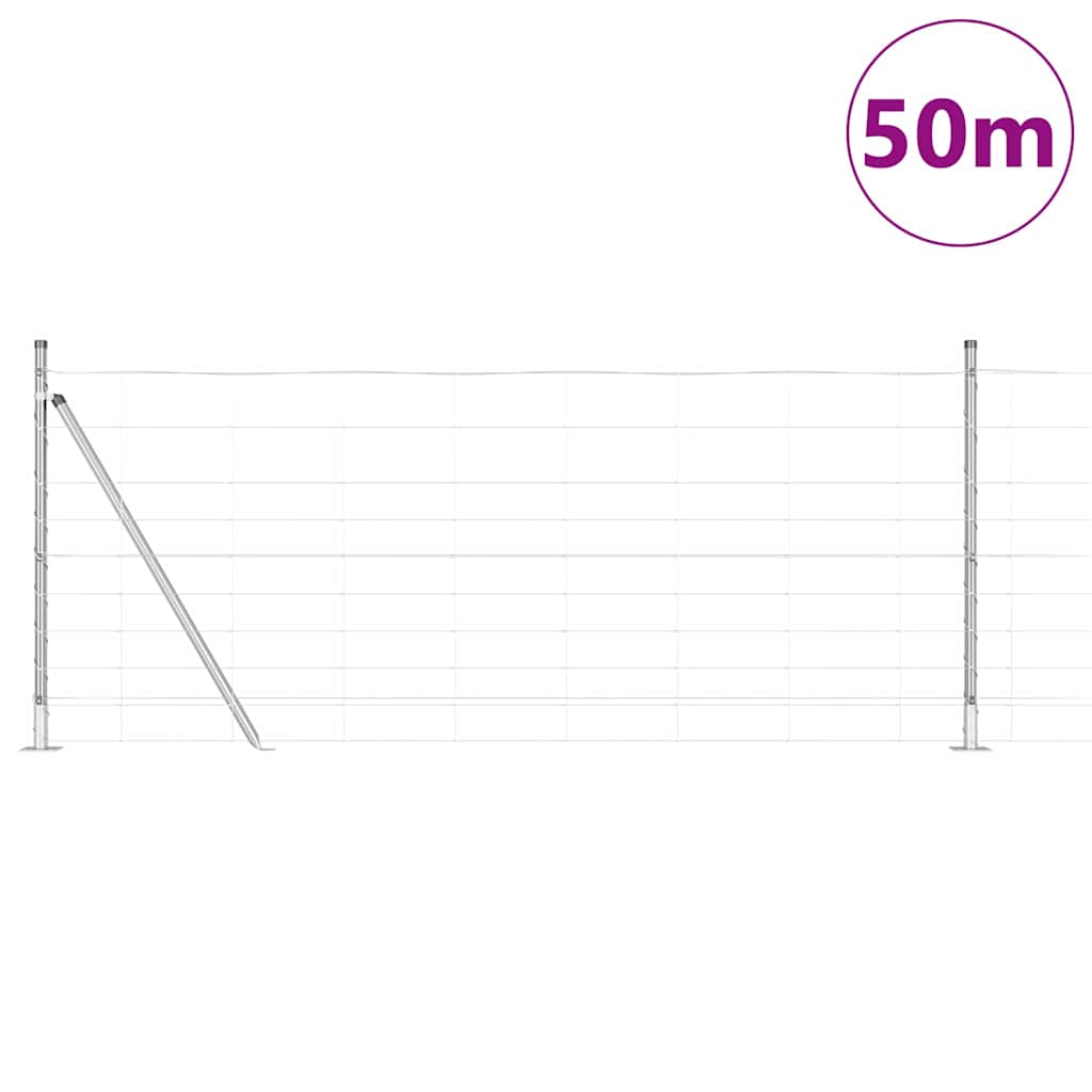 Fence Post Galvanized 50 x 1 m Steel