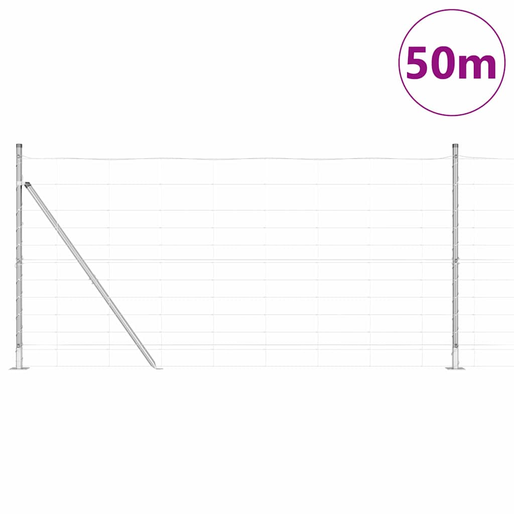 Welded Wire Fence with Concrete Base 50 x 1.2 m (W x H)